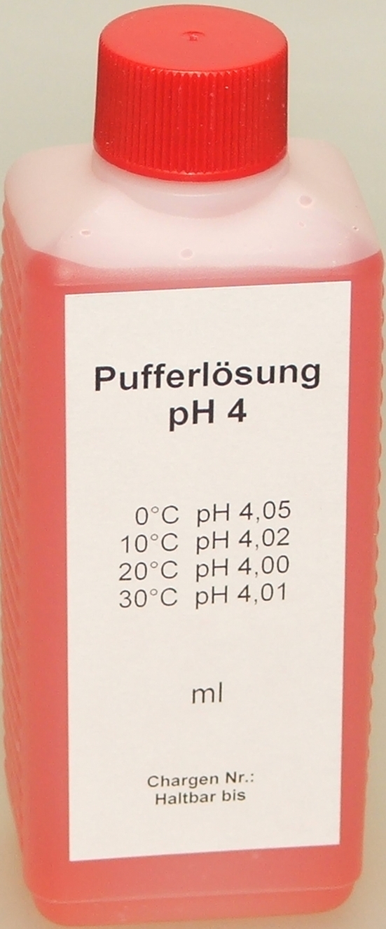 Pufferlösung / Eichlösung pH4 250 ml