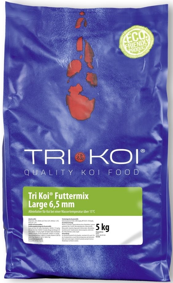 Tri Koi® Futter Mix Large (6,5 mm), über 15°C, 5 - 60 kg