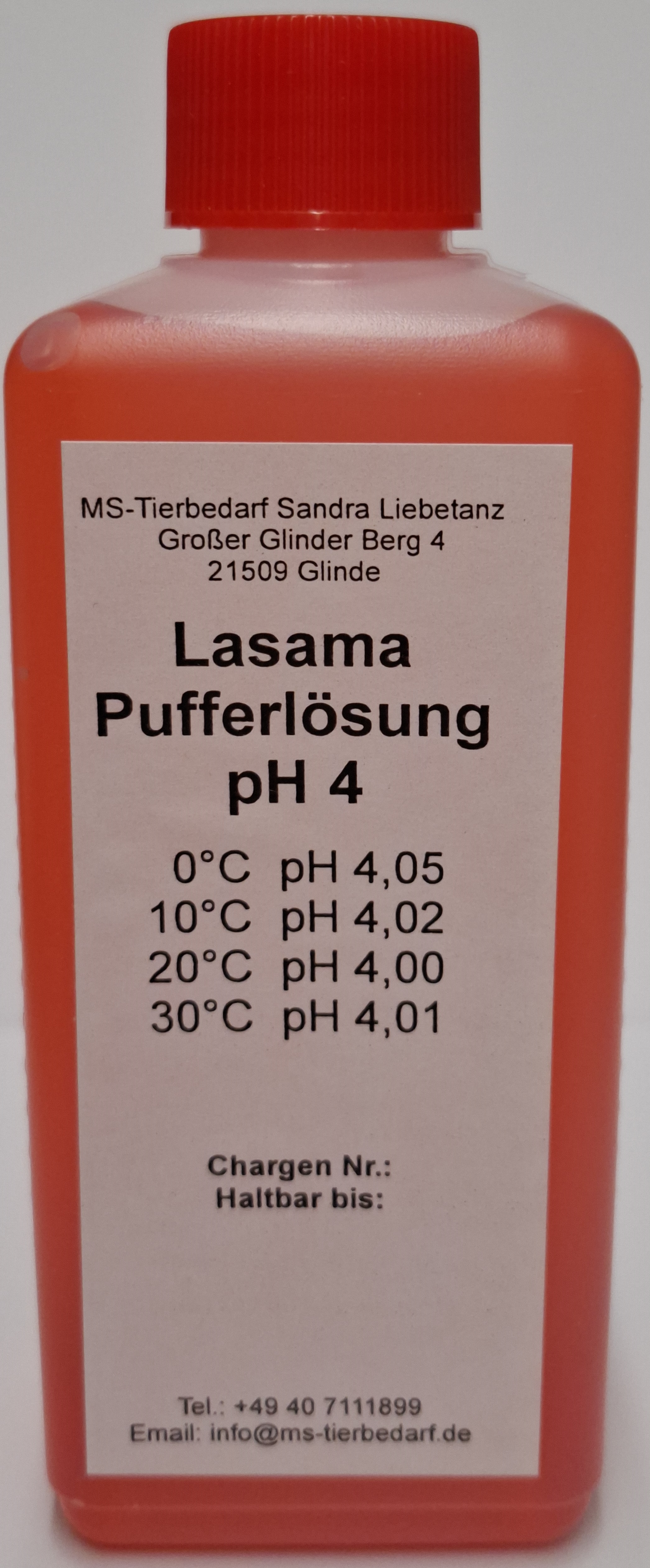 Lasama Pufferlösung / Eichlösung pH4 1 Liter